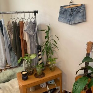 bullhead black jean shorts